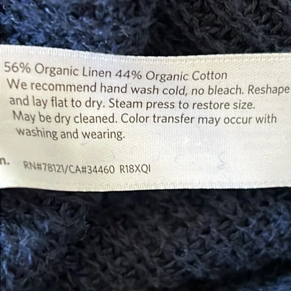 Eileen Fisher Slub Tunic Knit Sweater  Linen Blend Size Medium - Picture 9 of 9